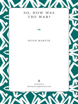 cover image of So, How Was the War?